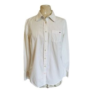 Tommy Hilfiger white button up women’s shirt